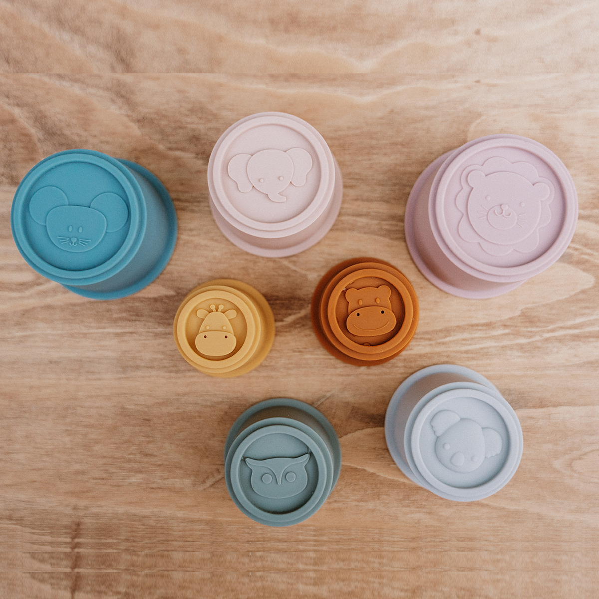 Silicone Stacking Cups - Ellie n Ro